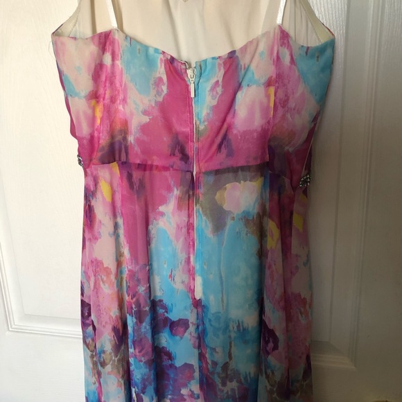 Adrianna Papell Dresses | Hailey Logan by Adriana Papell Watercolor Maxi, - Picture 8 of 11